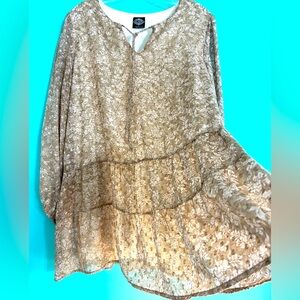 Cal Style Tunic  Tiered  Dress